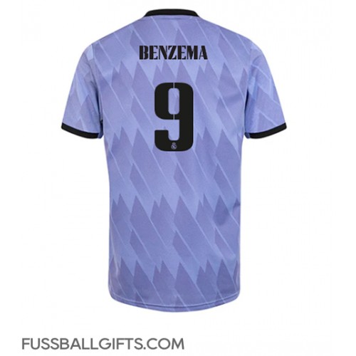 Real Madrid Karim Benzema #9 Fußballbekleidung Auswärtstrikot 2022-23 Kurzarm